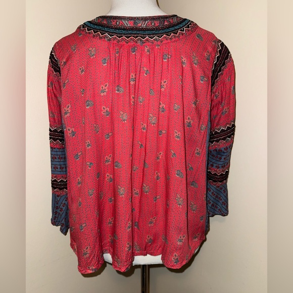 Free People”But I Like It”Boho Peasant Top,Size-Small(?Med,P2P approx-22”-23.5”) - Picture 4 of 11